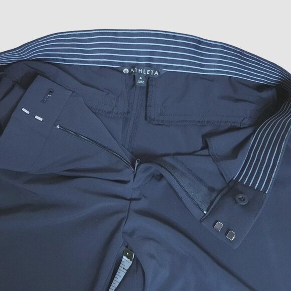 ATHLETA Gramercy Women's Wide Leg Button Track Travel Trouser Pants Black Sz 4 - Picture 8 of 8